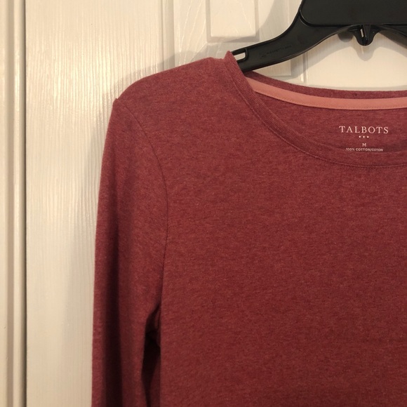 Talbots Rust Colored Crew Neck Long Sleeve Sweater - Picture 3 of 3